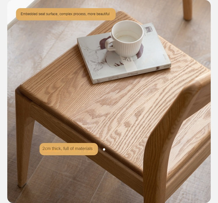 Solid Rubberwood, Ash, Oak Solid Wood Stacking Dining Chair