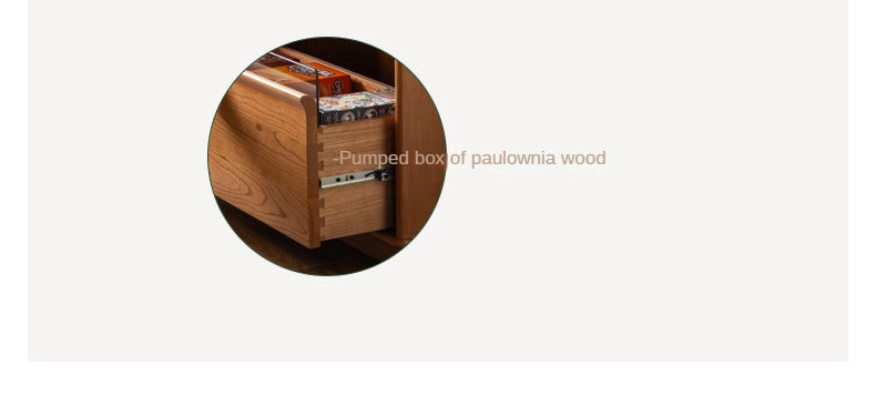Cherry Solid Wood Retro Partition Bookcase.