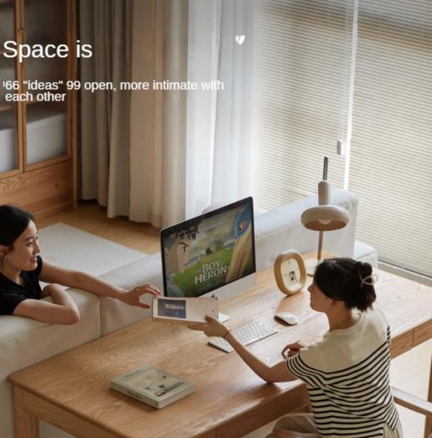 Oak, Ash Solid Wood Long Office Desk