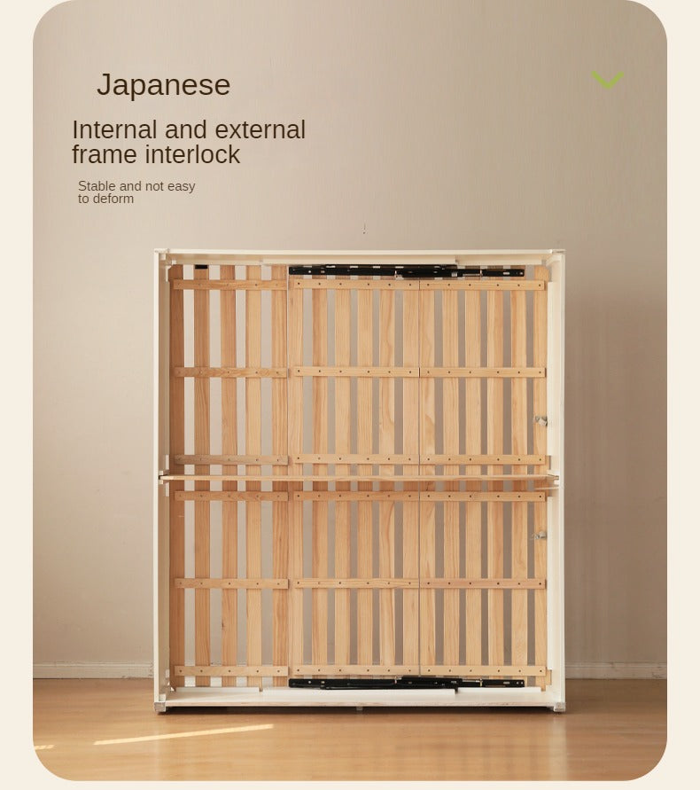 Rubber wood, Poplar solid wood white open box bed