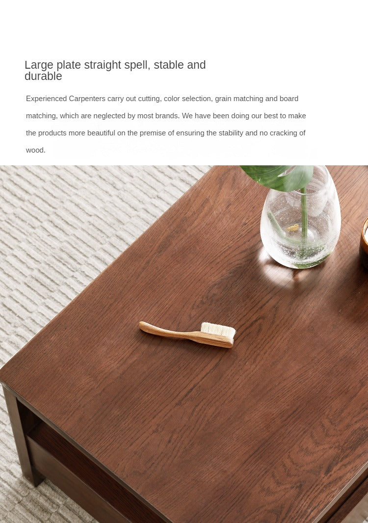 Oak, Ash Solid Wood Nordic Minimalist Modern Coffee Table
