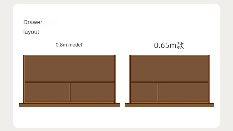 Poplar Solid Wood Retro Vanity Table.