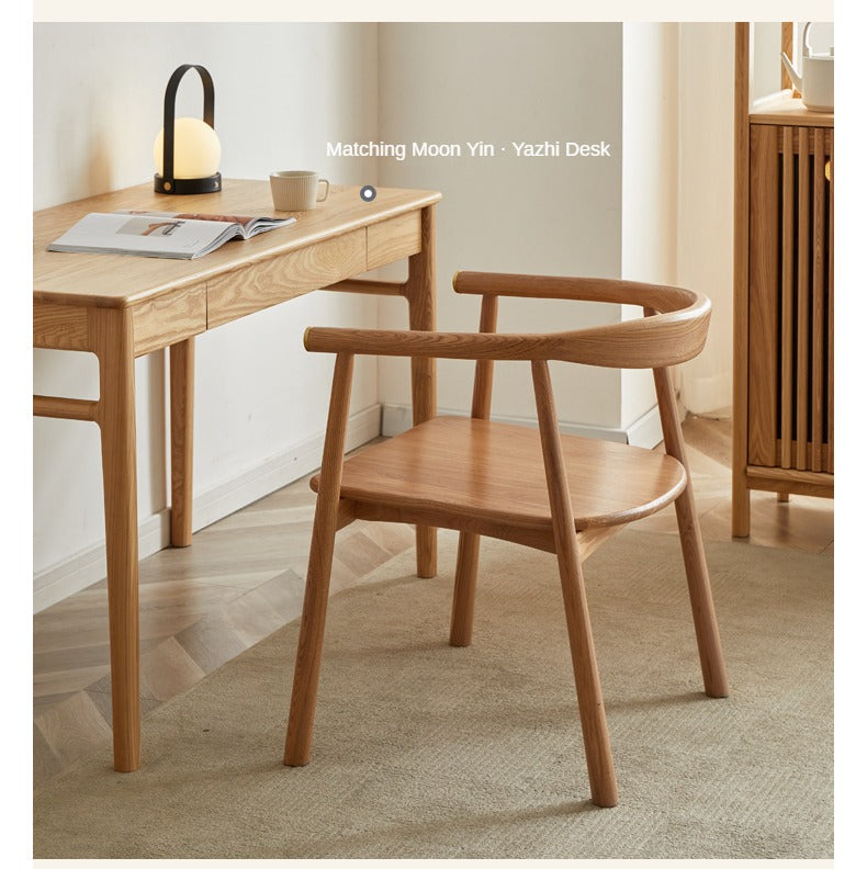 Ash Solid Wood Dining Soft Chair