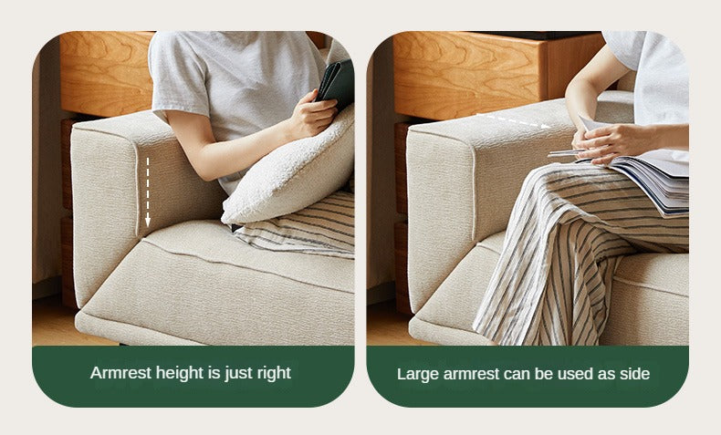 Fabric Sofa Modern Folding Dual-purpose Sofa.