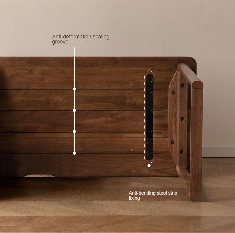 Black Walnut, Oak, Sandalwood, Ash Solid Wood Desk with Drawers