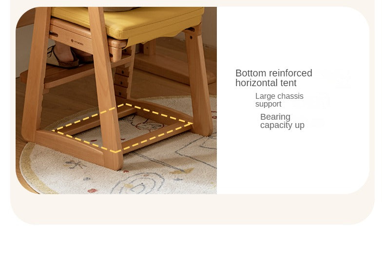 Beech Solid Wood Children's Adjustable Lift Chair.