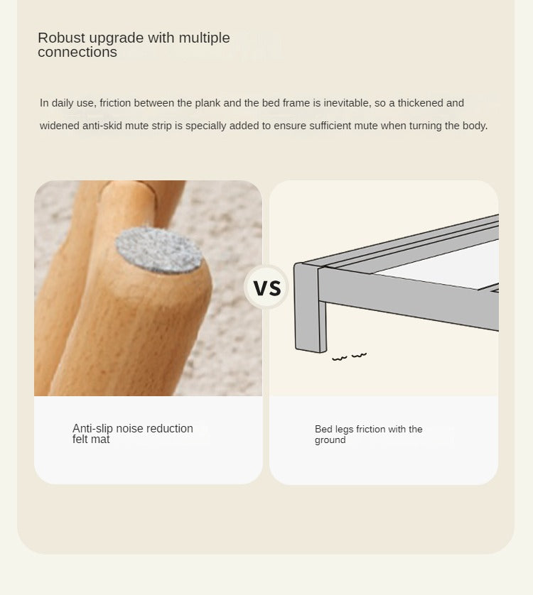 Fabric Nordic Simple Soft Bed Cream Style