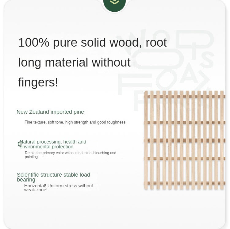 Oak Solid Wood Top Grain Leather, Technical Cloth ,Fabric Bed