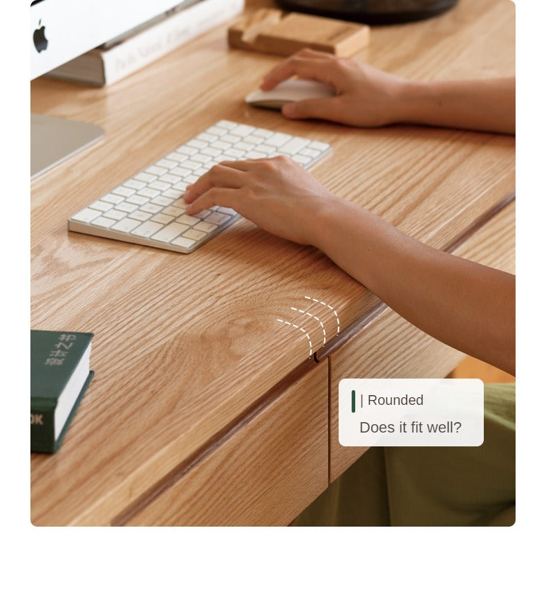 Oak, Beech Solid Wood Office Desk