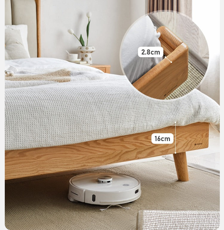 Oak, Ash Solid Wood Technology Cloth Harp Bed