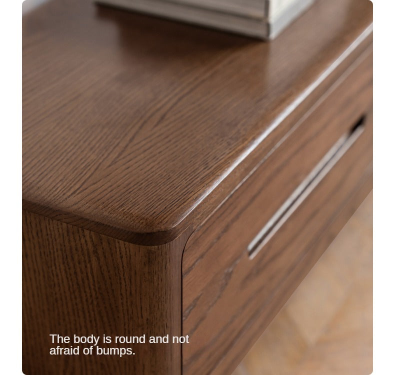 Oak Solid Wood Nordic TV Cabinet.