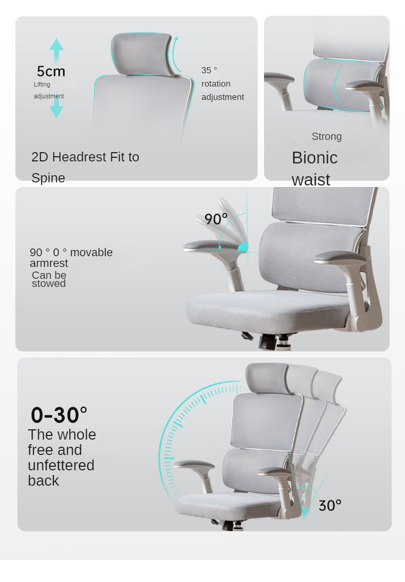 Office ergonomic computer gaming swivel adjustable book chair