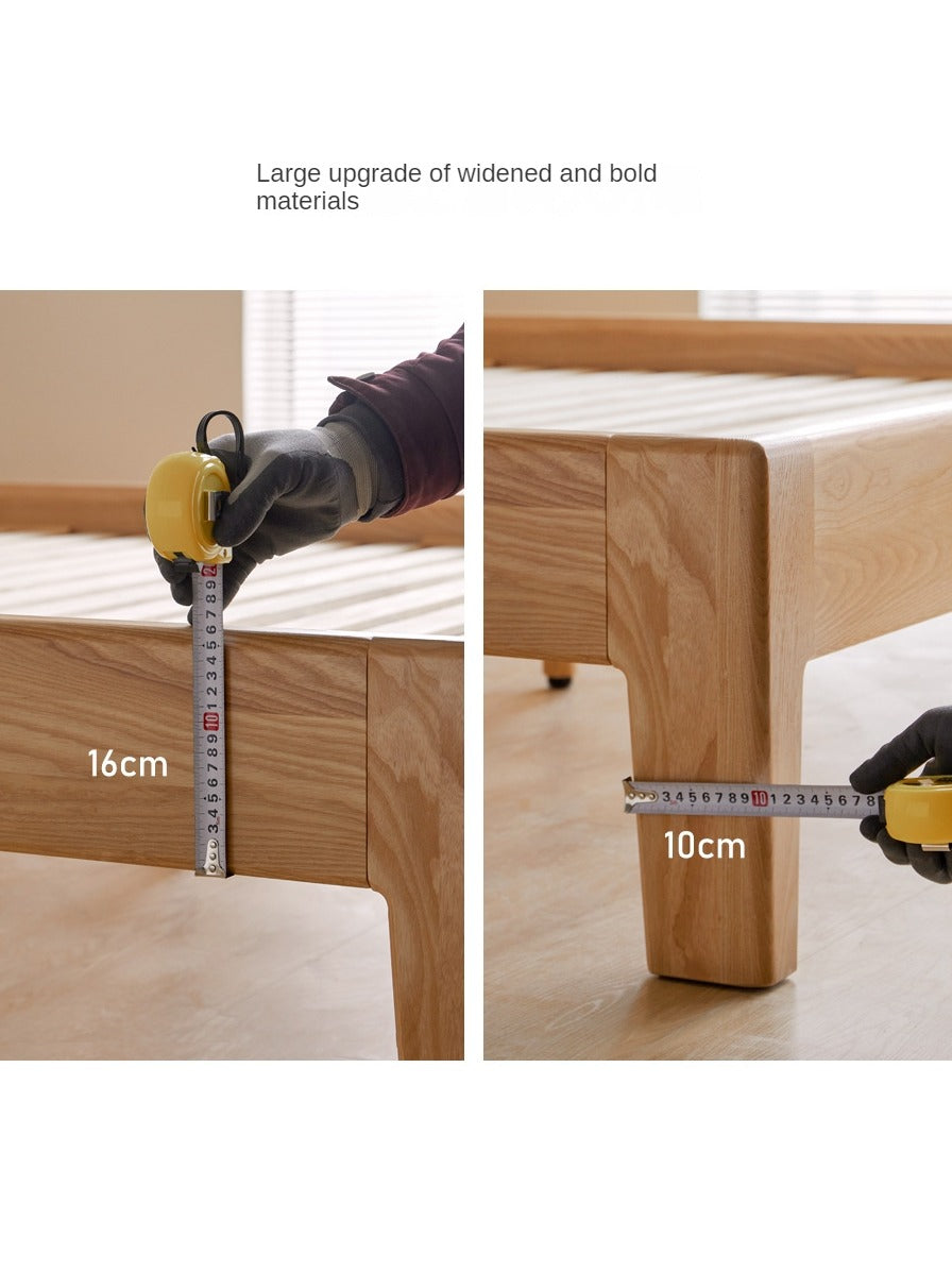 Ash Solid Wood With Socket Bed