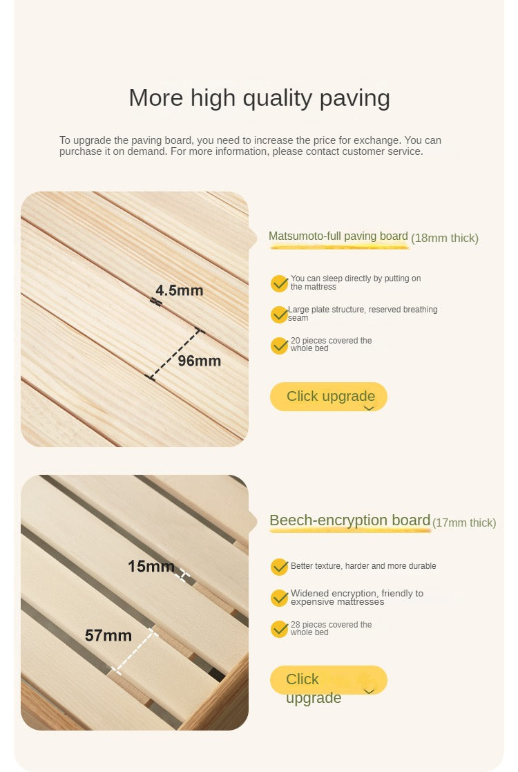 Beech solid wood Children's Soft Bed<