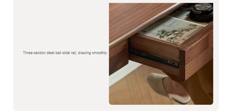 Black Walnut, Ash, Oak Solid Wood Modern Writing Desk