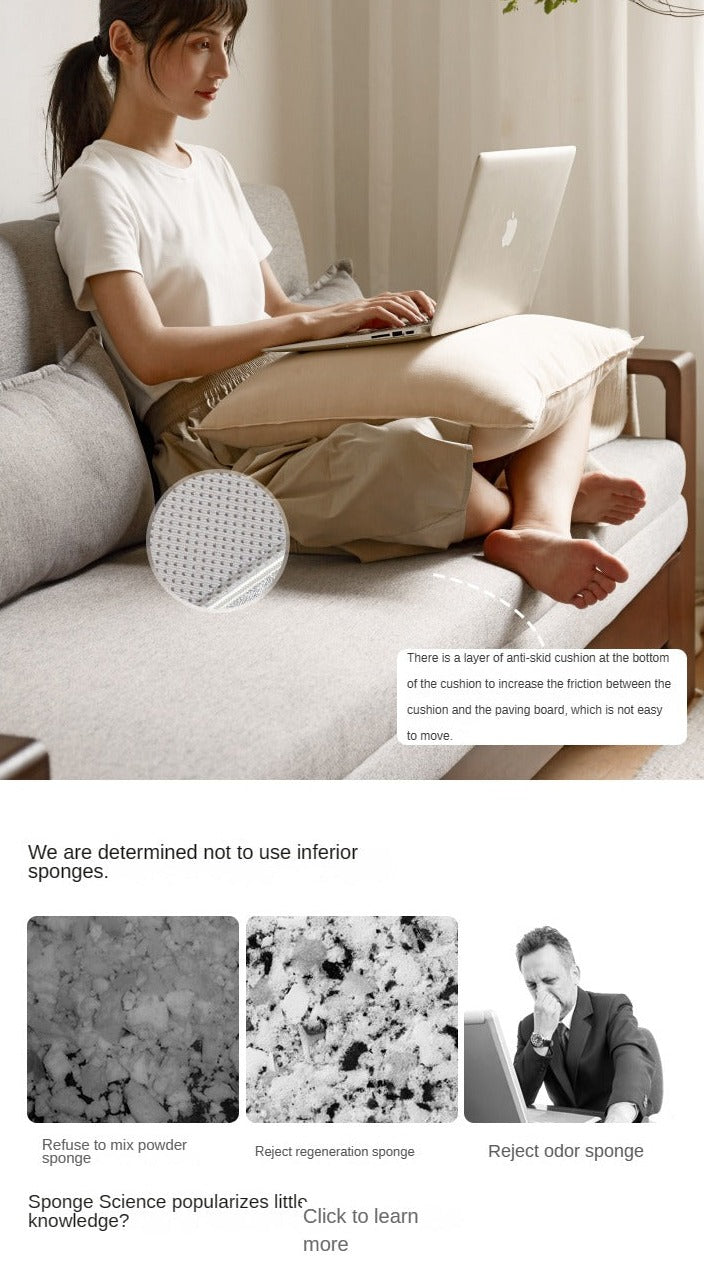Oak, Beech Folding Multi-functional Storage Sofa Bed