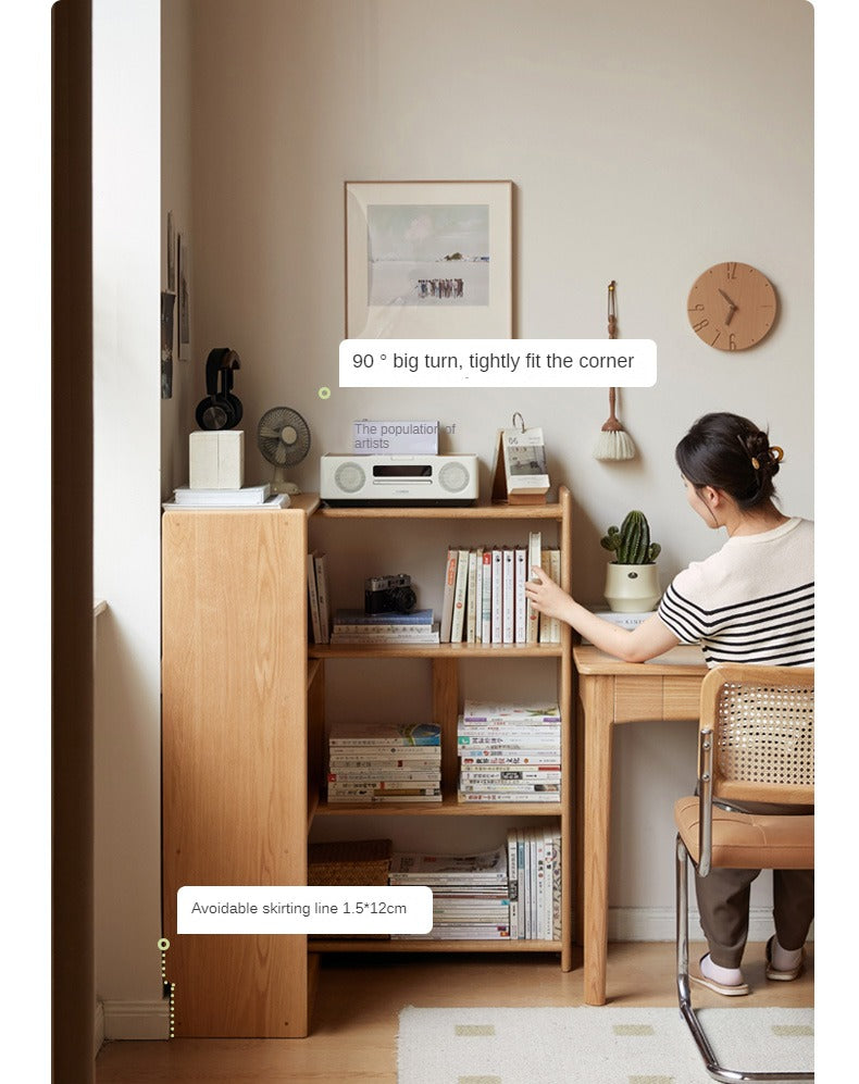 Oak Solid Wood Bookshelf