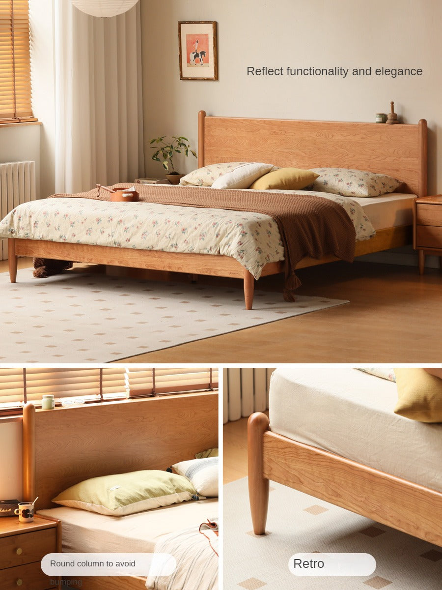 Oak, Black Walnut, Сherry Wood Bed