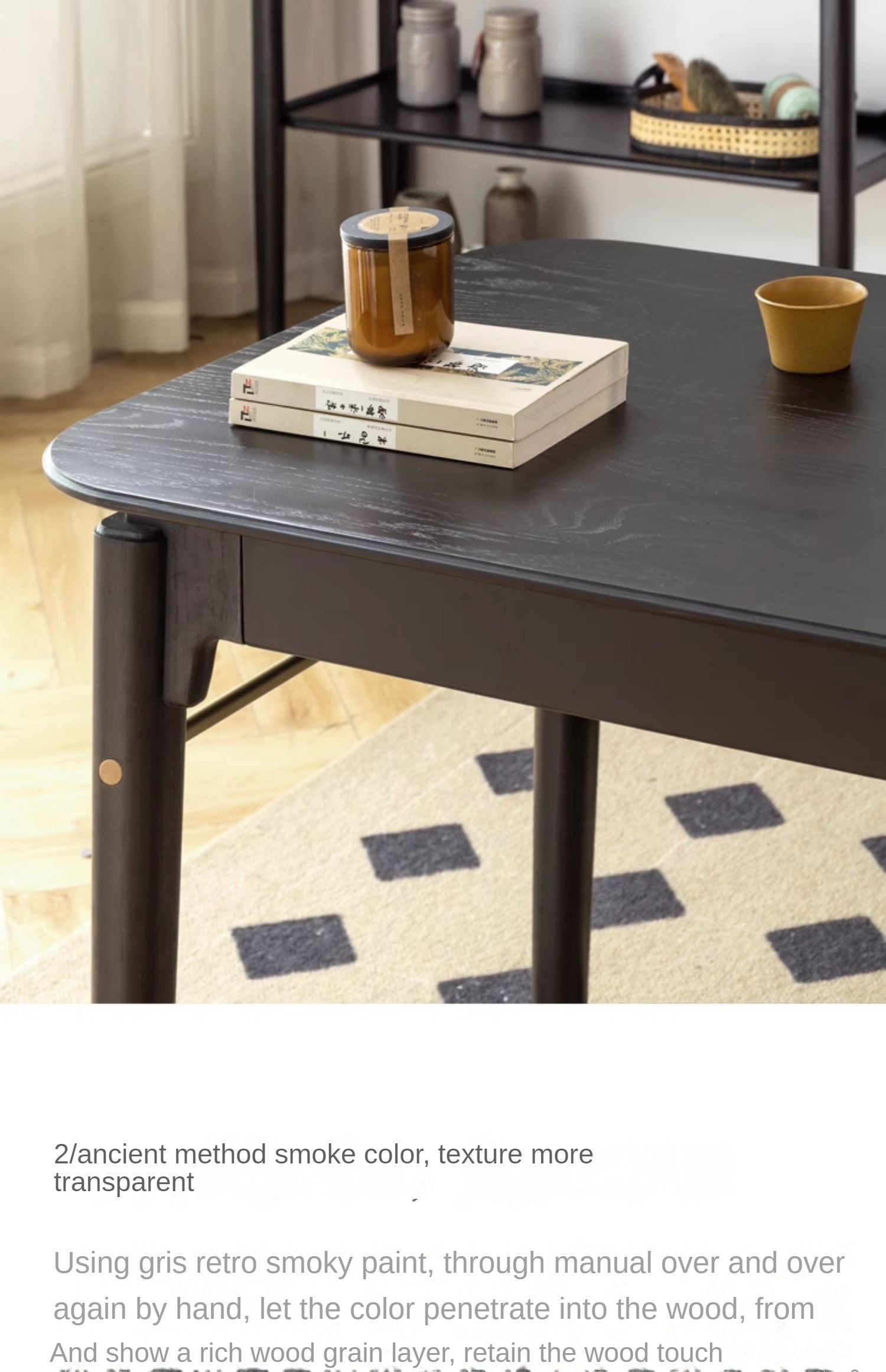 Oak Solid Wood Modern Simple Computer Desk