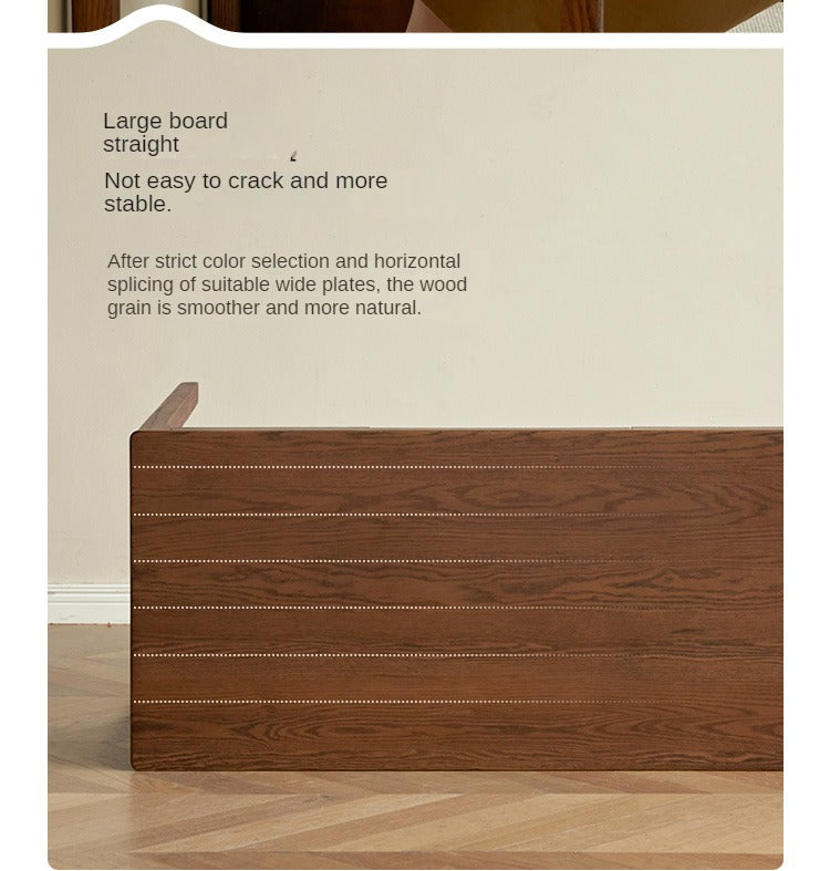 Oak, Beech Solid Wood Walnut Color Office Desk