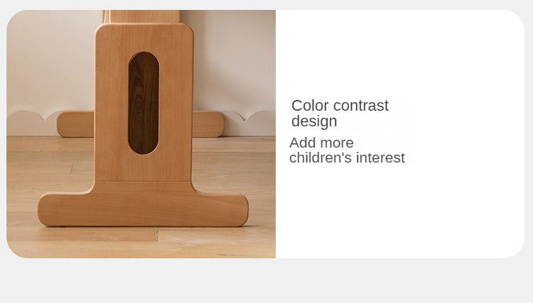 European Beech Solid Wood Liftable Kids Table