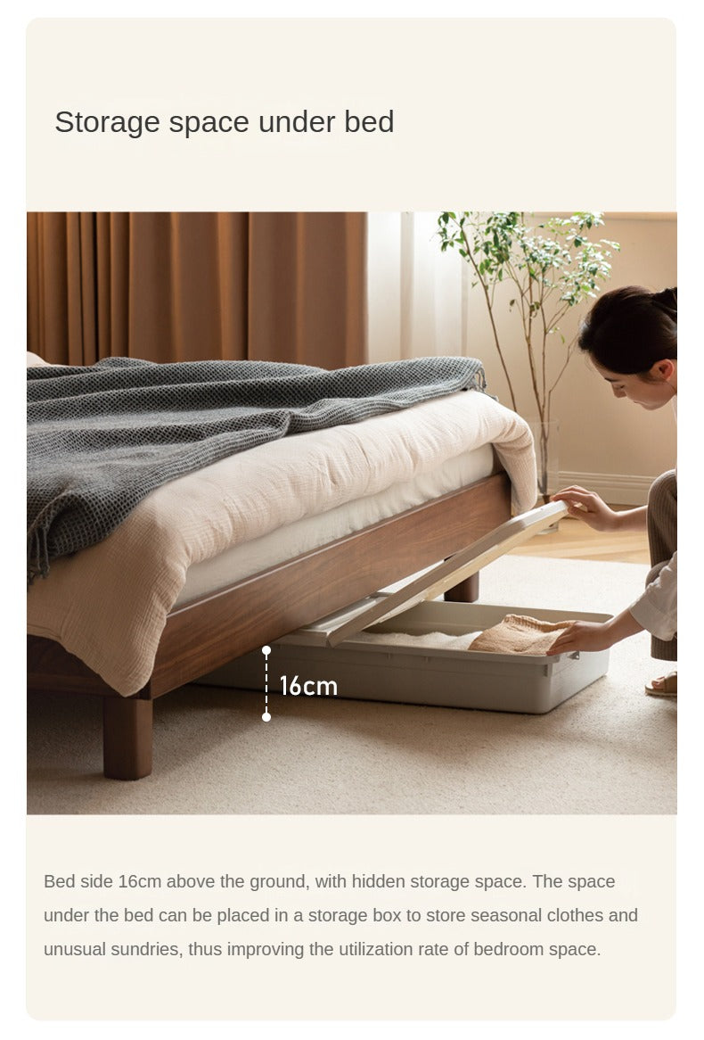 Ash, North American Black Walnut High Head Bed