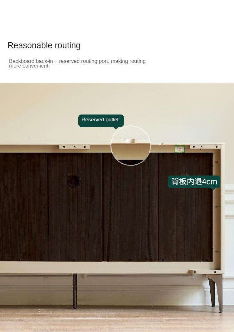 Sideboard Ash solid wood slate top"