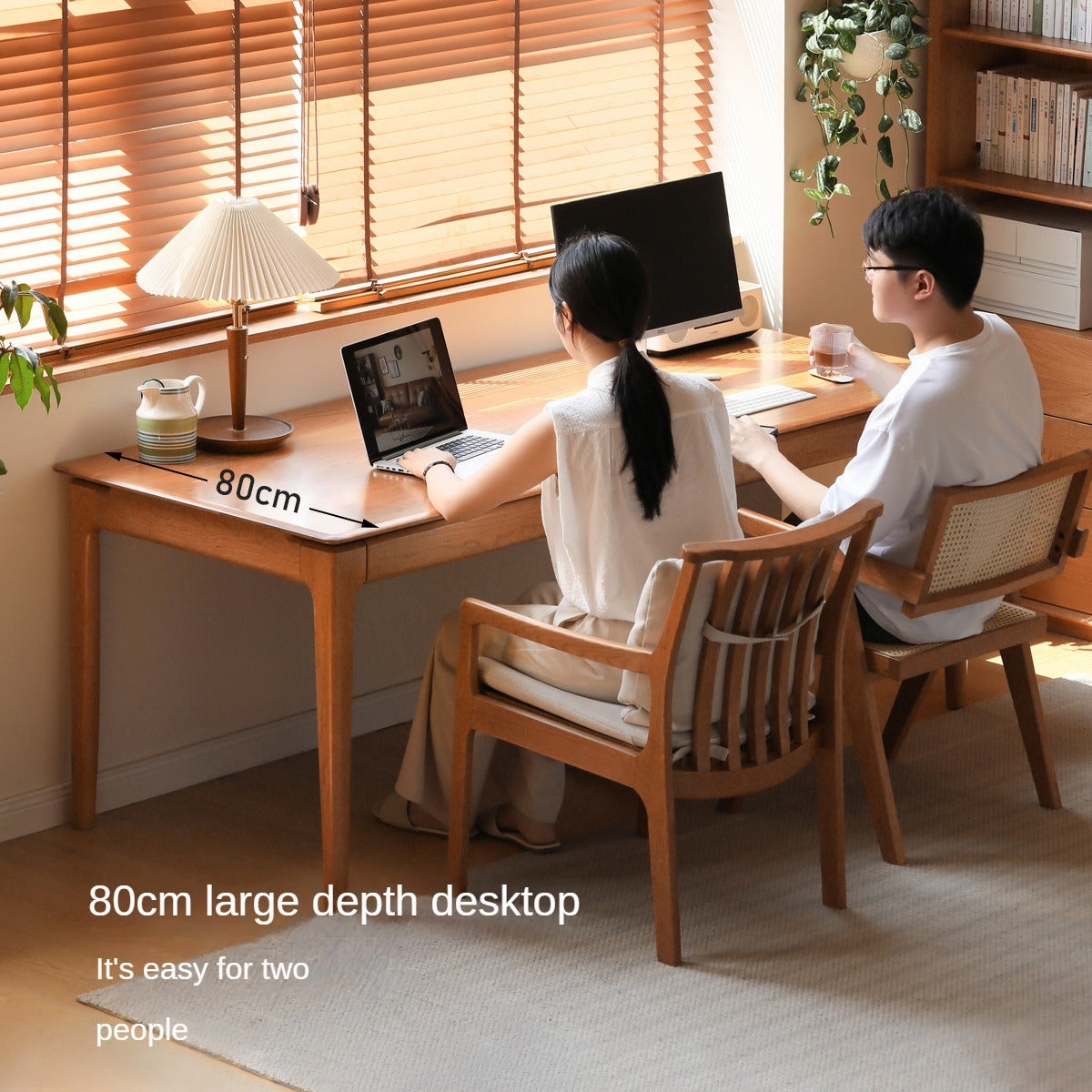 Cherry Solid Wood Large Office Table