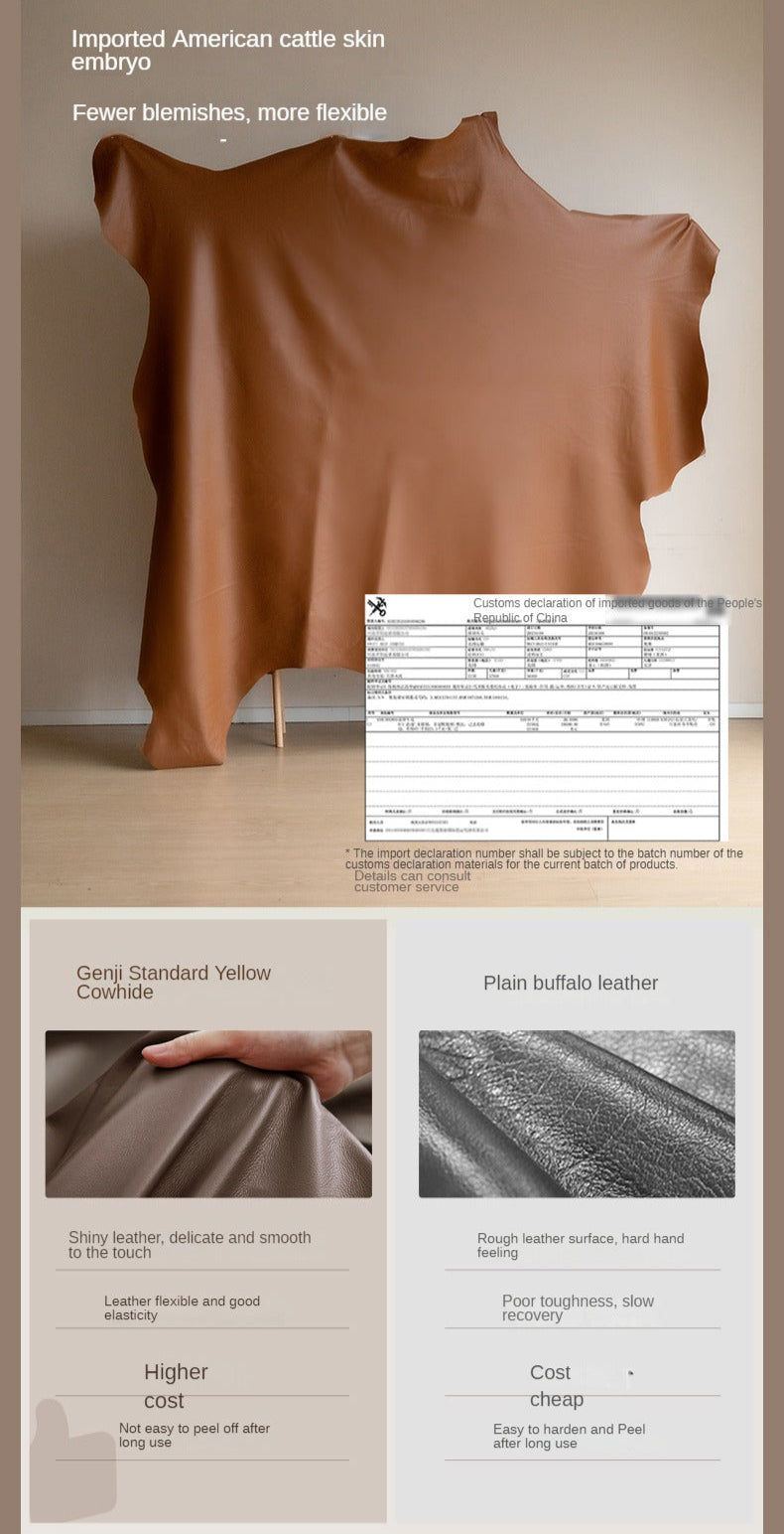 Leather Italian Top Layer Cowhide Sofa.