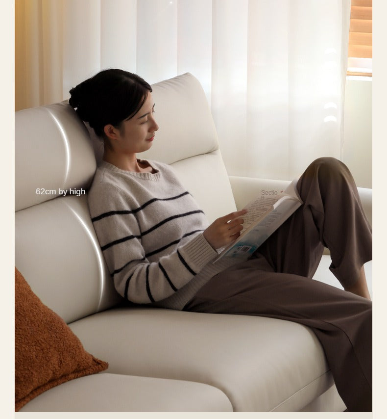 Fabric Straight Sofa Modern Simple.
