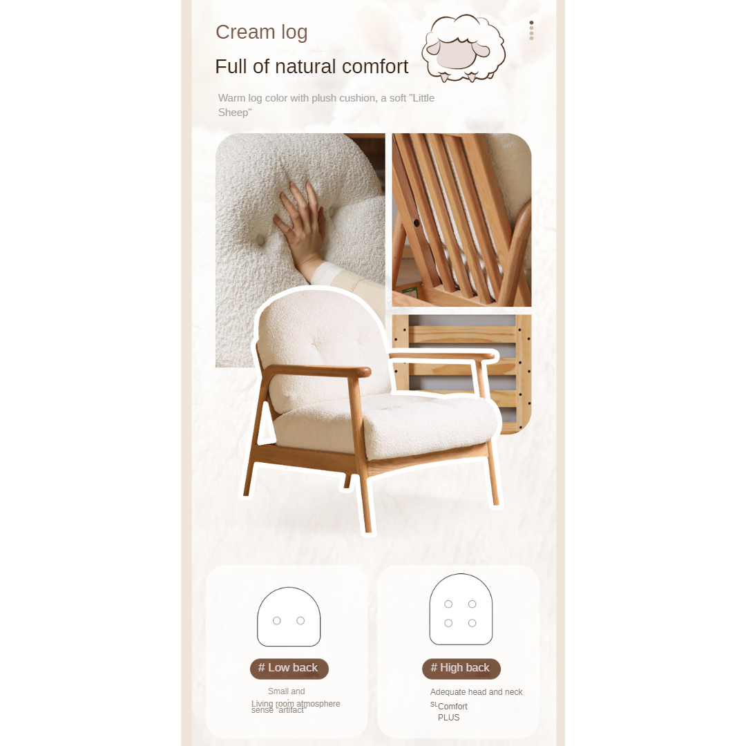 Oak Solid Wood Modern Simple Chair