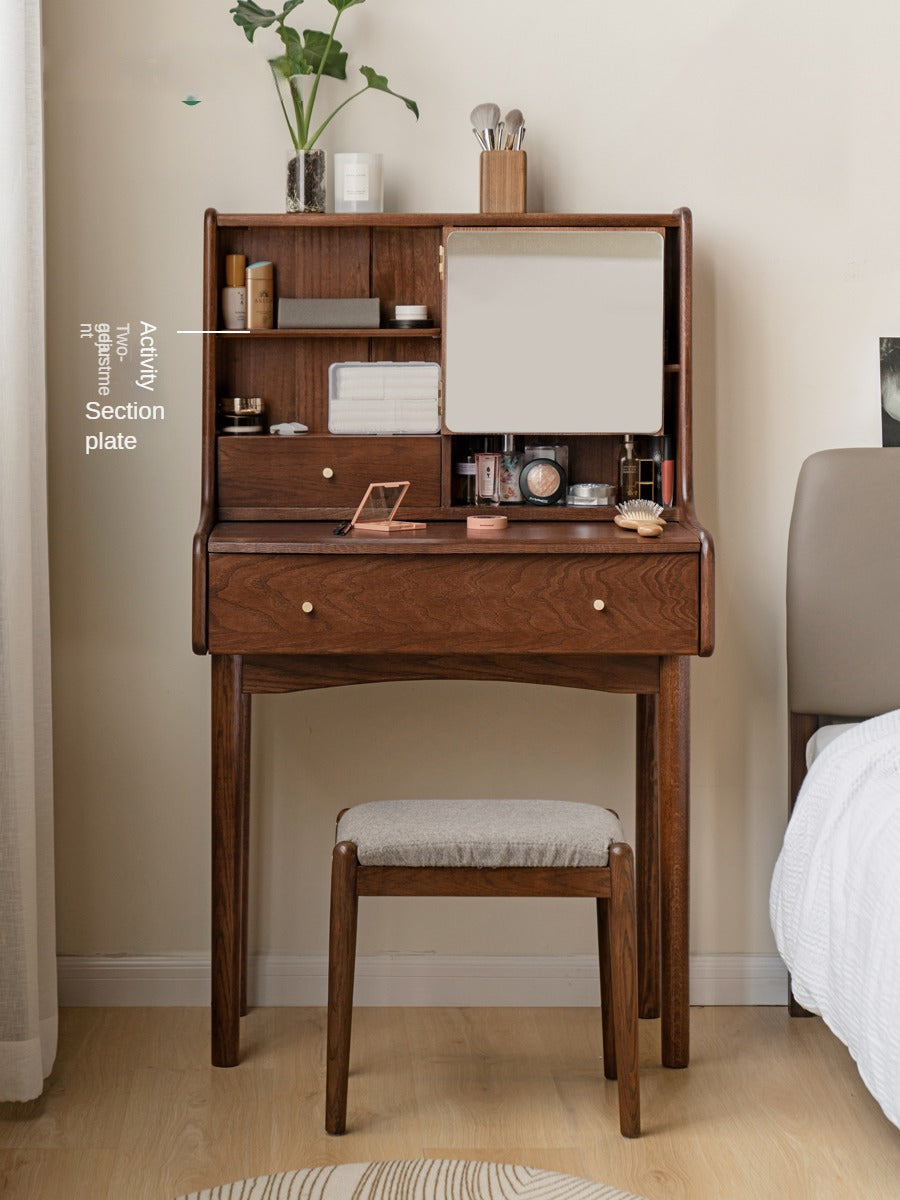 Oak Solid Wood Nordic Dressing Table.