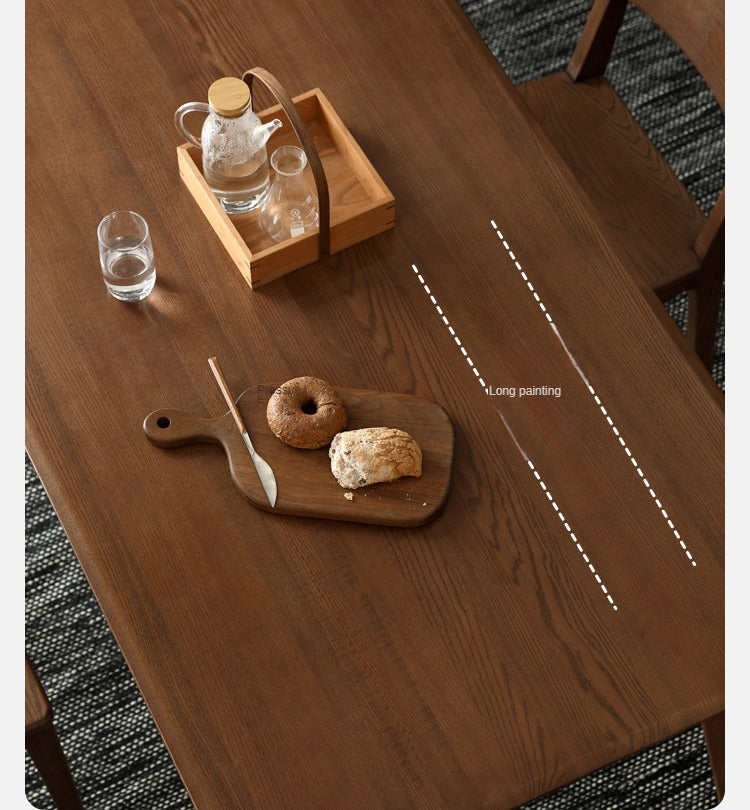 Ash, Oak Solid Wood Modern Dining Table