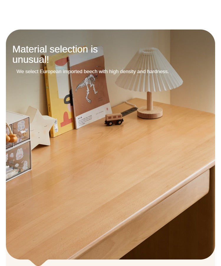 Beech Solid Wood Combination Simple Kids Desk