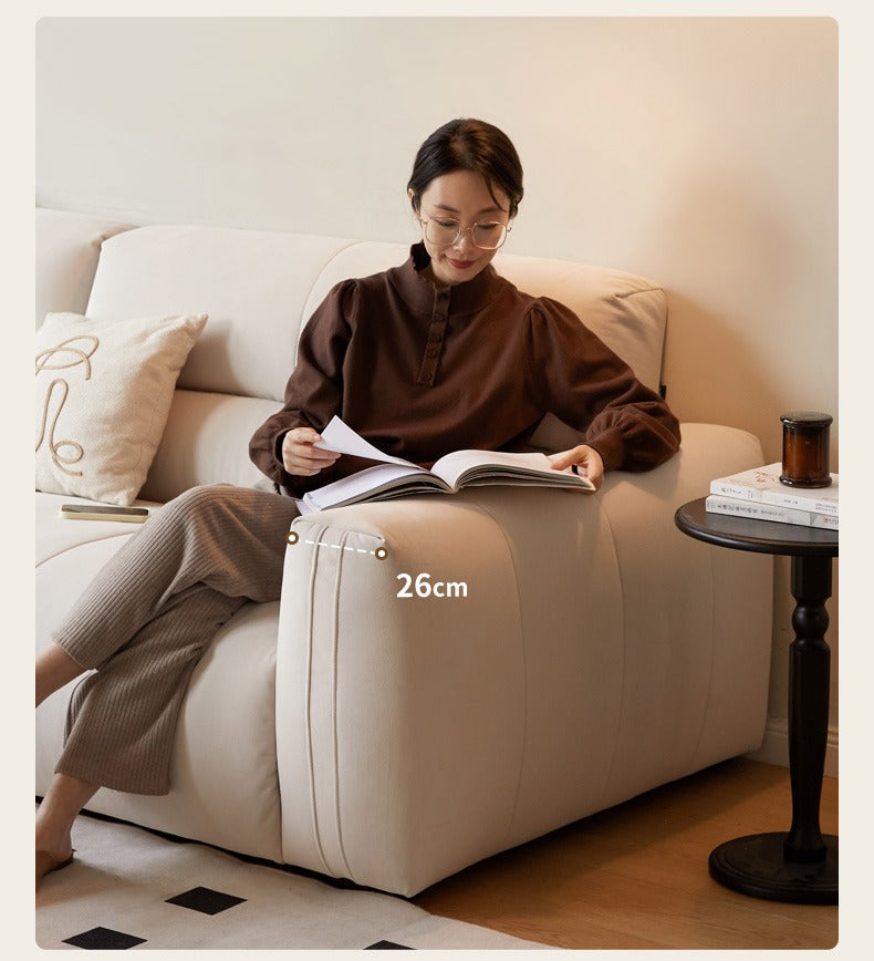 Fabric Cream Style Cat Scratching Cloth Sofa.