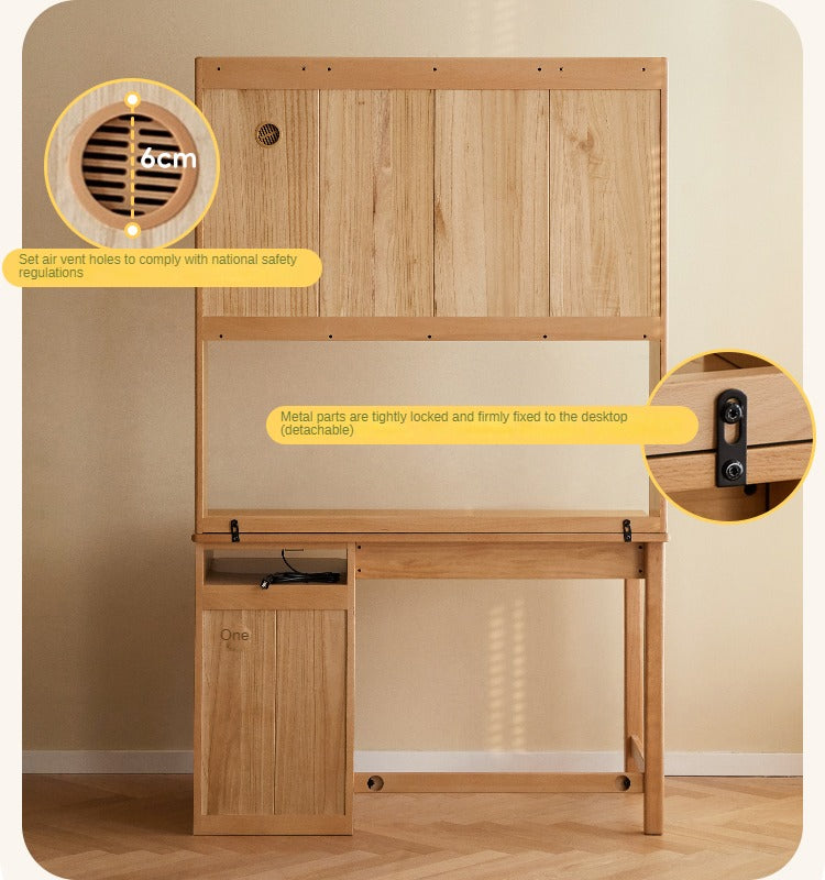 Beech Solid Wood Combination Simple Kids Desk