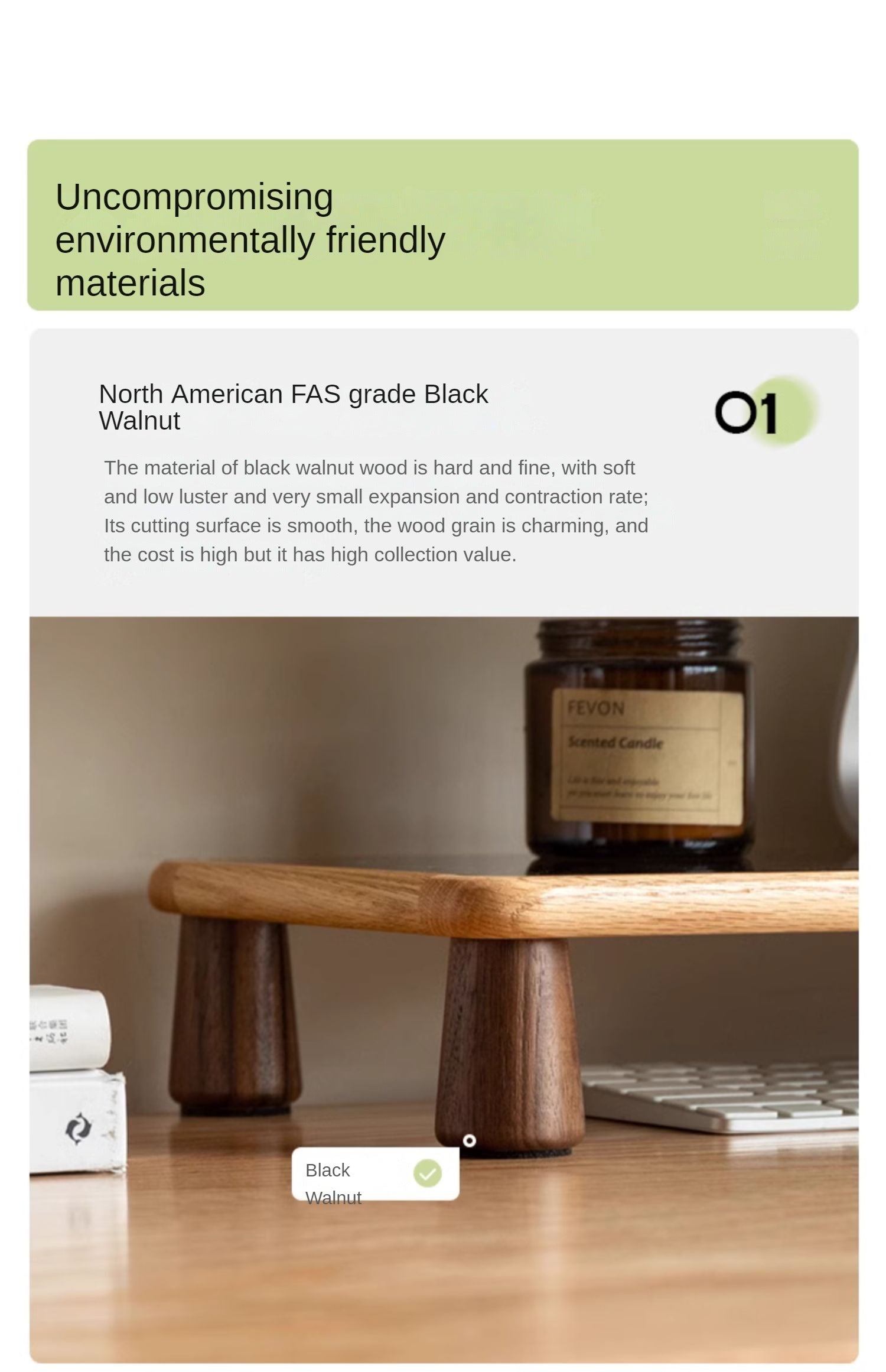 Solid Rubberwood, Oak Solid Wood Office Table Bracket
