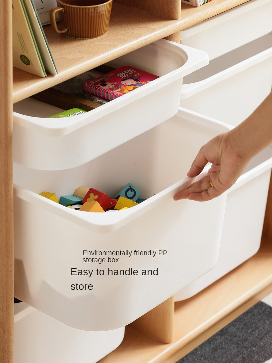 Beech Solid Wood Open Storage