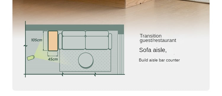 Oak Solid Wood Partition Multi functional Storage Cabinet