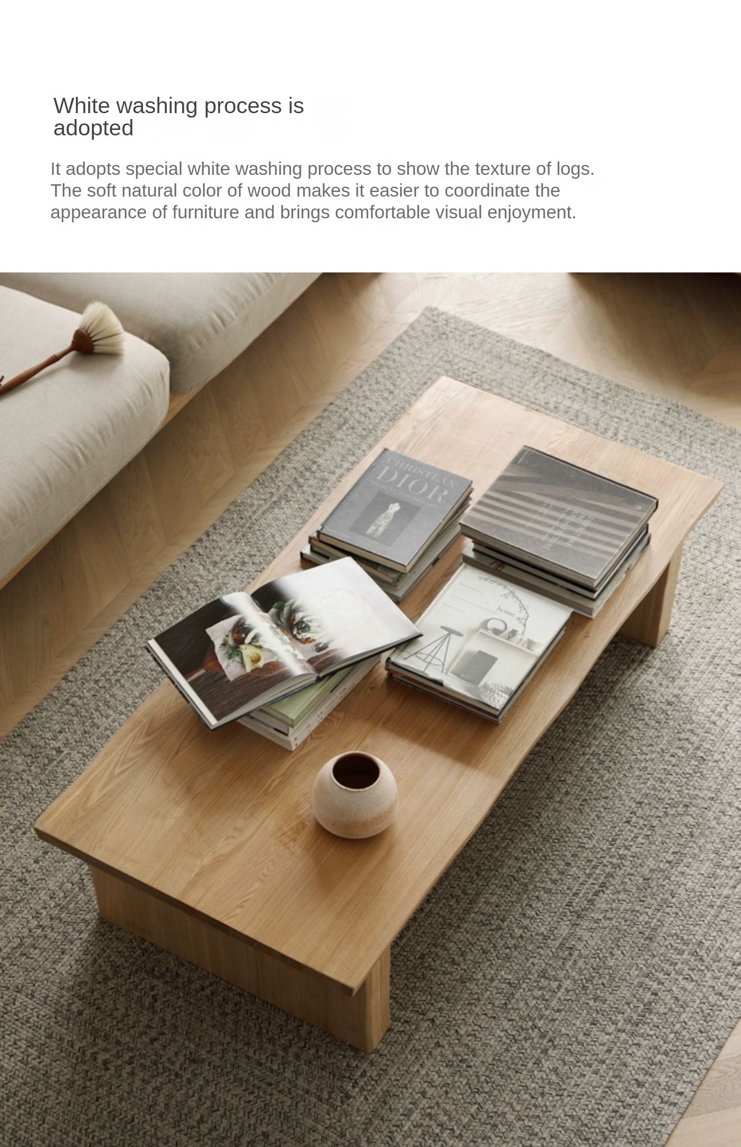 Birch, Oak Solid Wood Live Edge tea Table