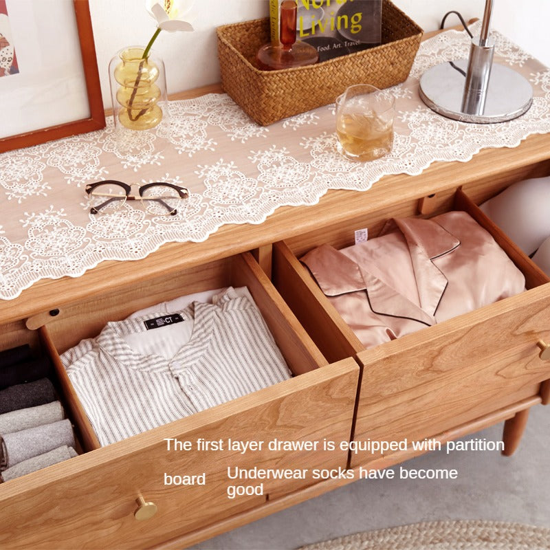 Cherry Solid Wood Chest Of Drawers