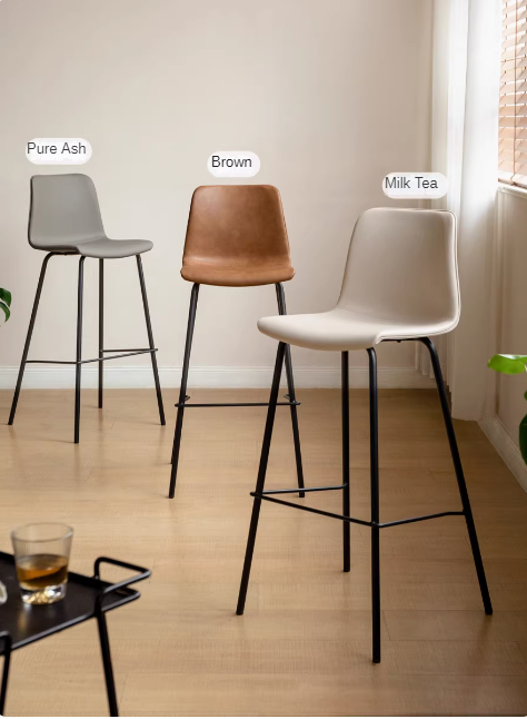 Saddle Leather Iron Bar Chair