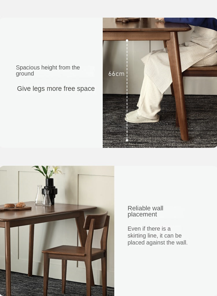 Ash, Oak Solid Wood Modern Dining Table
