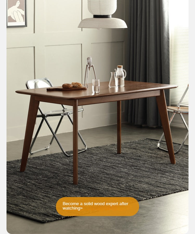 Ash, Oak Solid Wood Modern Dining Table