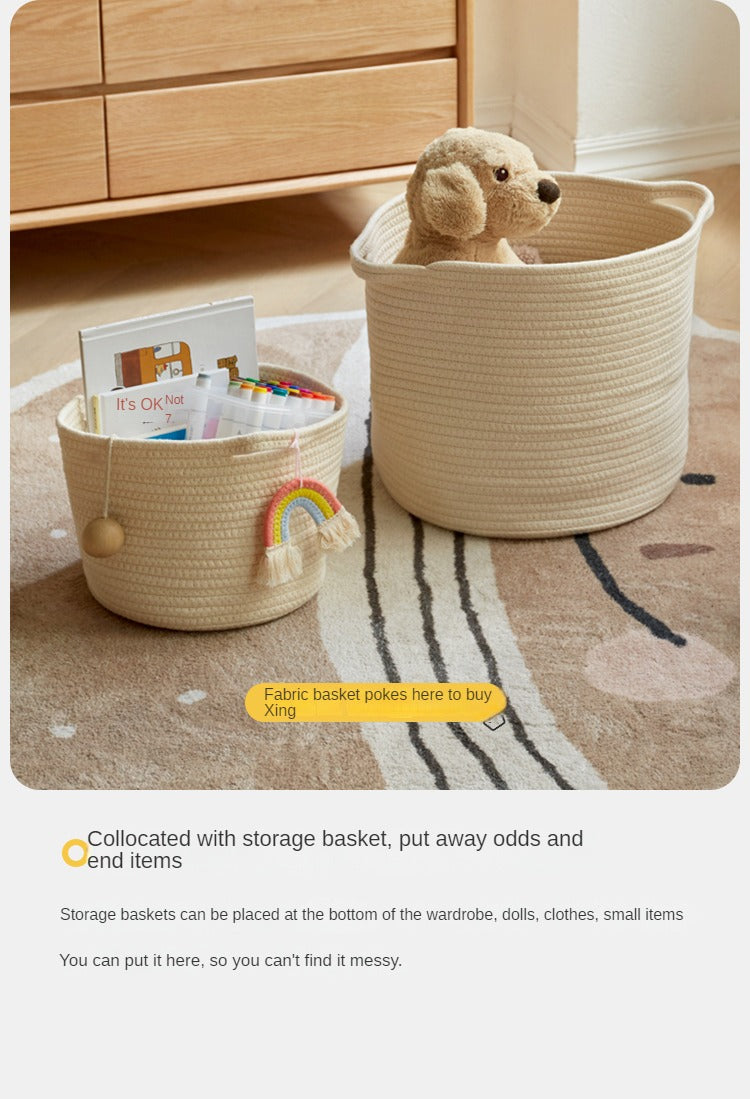 Rubber Solid Wood Children's Wardrobe.