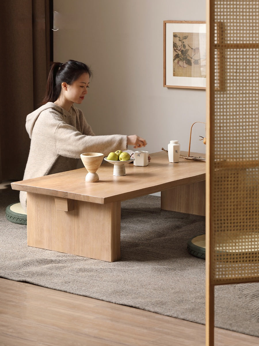Birch, Oak Solid Wood Live Edge tea Table