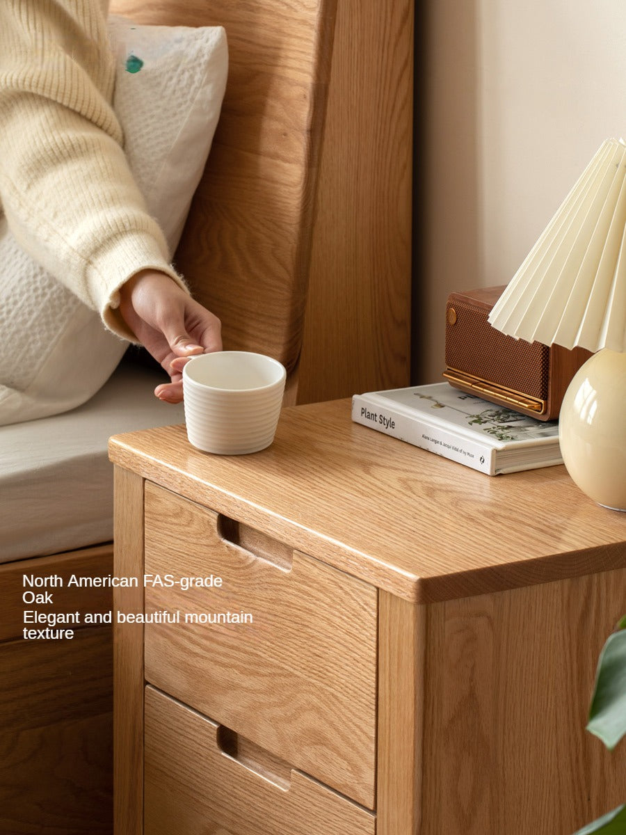 Oak Solid Wood Nightstand