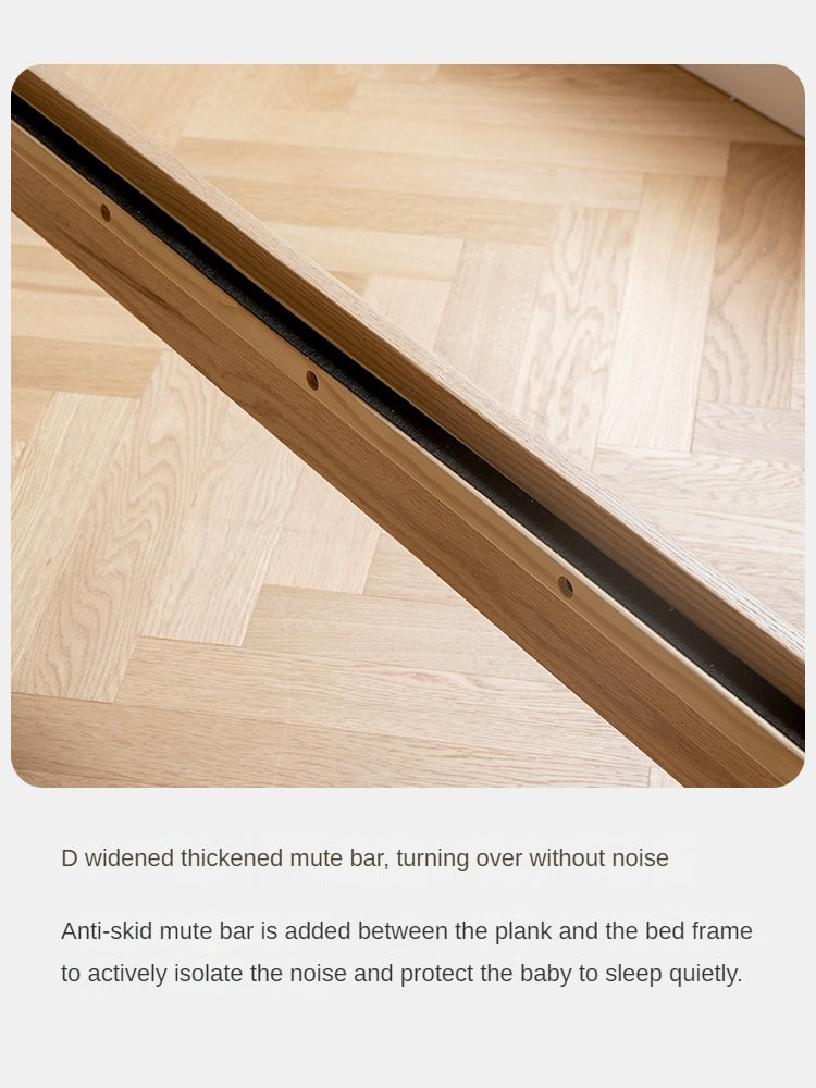 Oak solid wood children's bed<