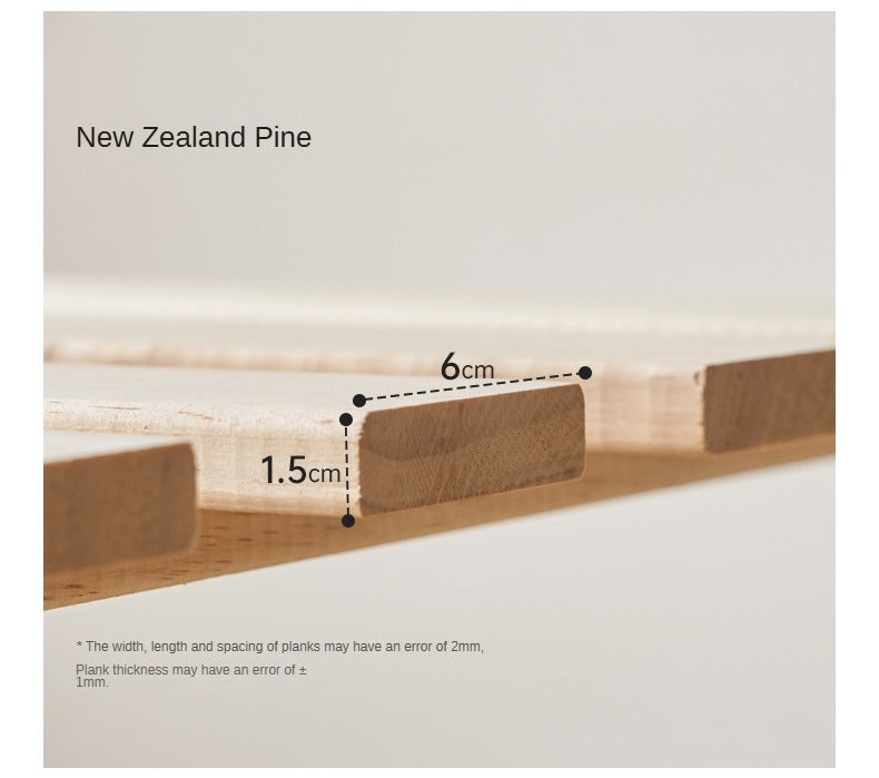 Poplar solid wood Platform Bed, Headboard-Free Bed,