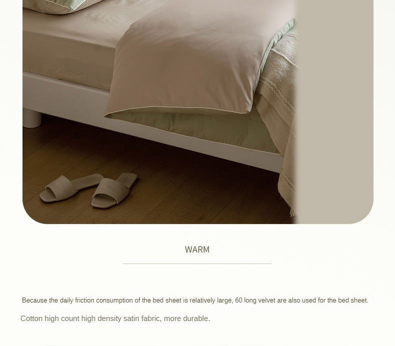 нет Pure Cotton Four Piece Set, Bed Sheet and Quilt Cover, High Quality Bedding Supplies